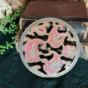 Decorative brass trivet / made in India