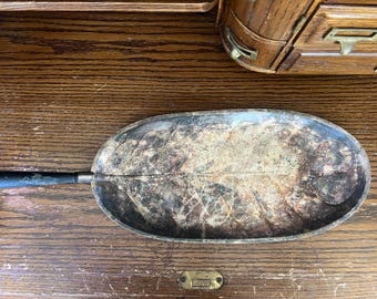 Vintage Sheffield silver plated serving platter tray with handle