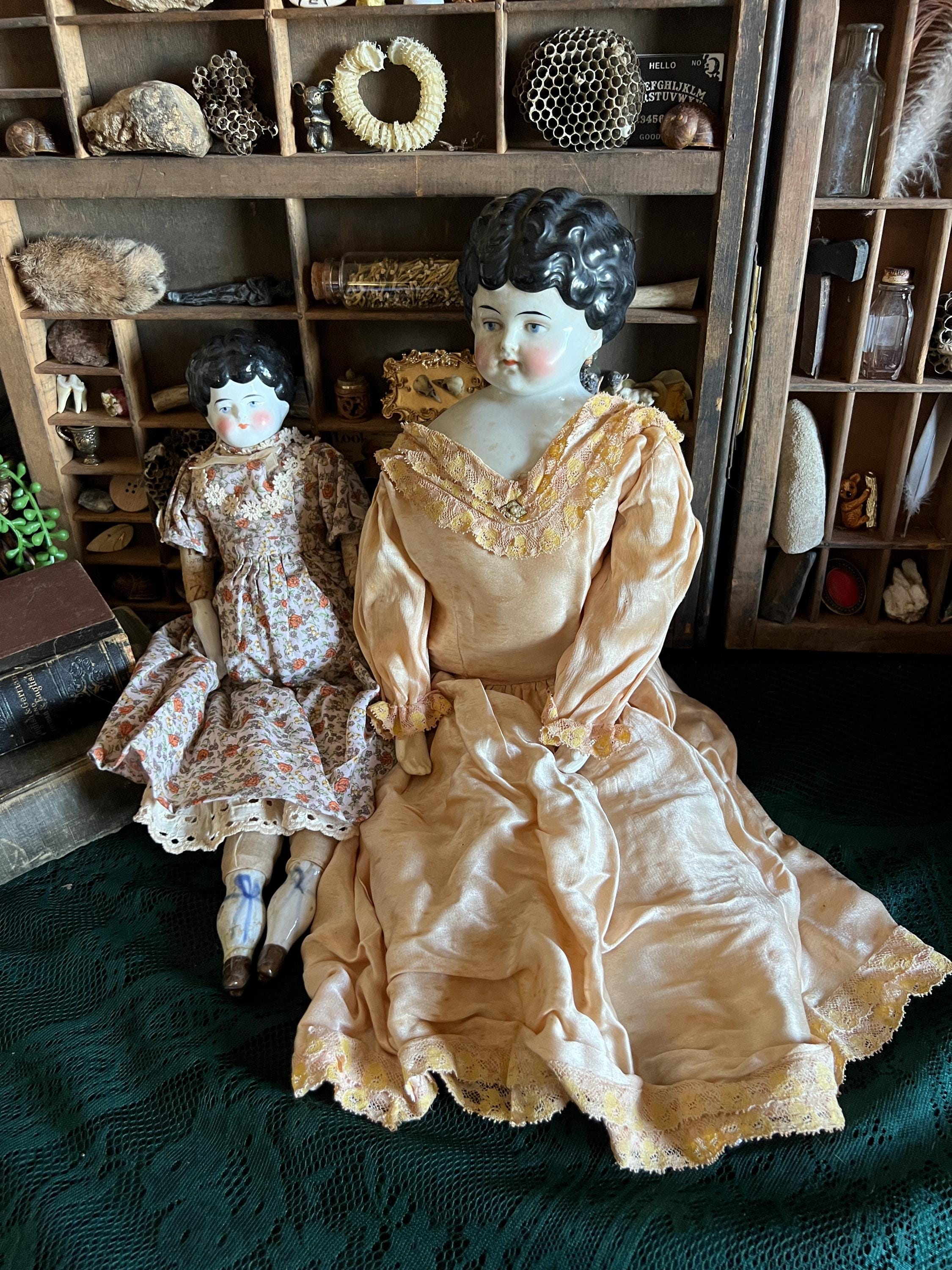 Pair of Antique China Head Dolls - Etsy