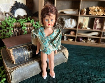 Vintage sleepy eye baby doll / great for curiosity or oddities collection