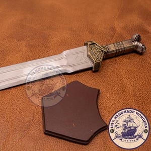 Dwarven Short Sword Prop: Fantasy Cosplay Accessory, Norse Decor, Display Blade