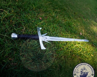 Handcrafted Viking-Style Sword | Artistic Steel Blade with Leather Grip | Handmade Display & Cosplay Collectible