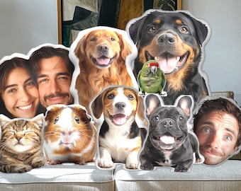 Personalized Shaped Pillow, Custom Pet Pillow, Pet 3D Pillow, Dog Pillow, Cat Pillow, As Birthday Gift, Memorial Gift For Pet Lover