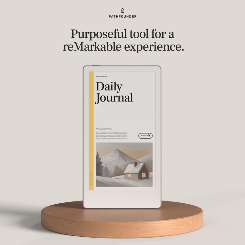 2026 Daily Journal for Remarkable Paper Pro Move | Hyperlinked Digital ...