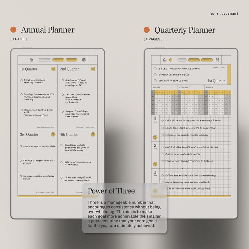 Daily Planner for Remarkable Paper Pro Move | Goal Planner, ADHD ...