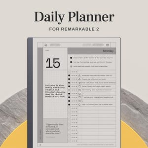 2026 Daily Planner for reMarkable 2 | ADHD Planner with Annual, Quarterly, Monthly, and Weekly Planning