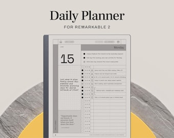2026 Daily Planner for reMarkable 2 | ADHD Planner with Annual, Quarterly, Monthly, and Weekly Planning