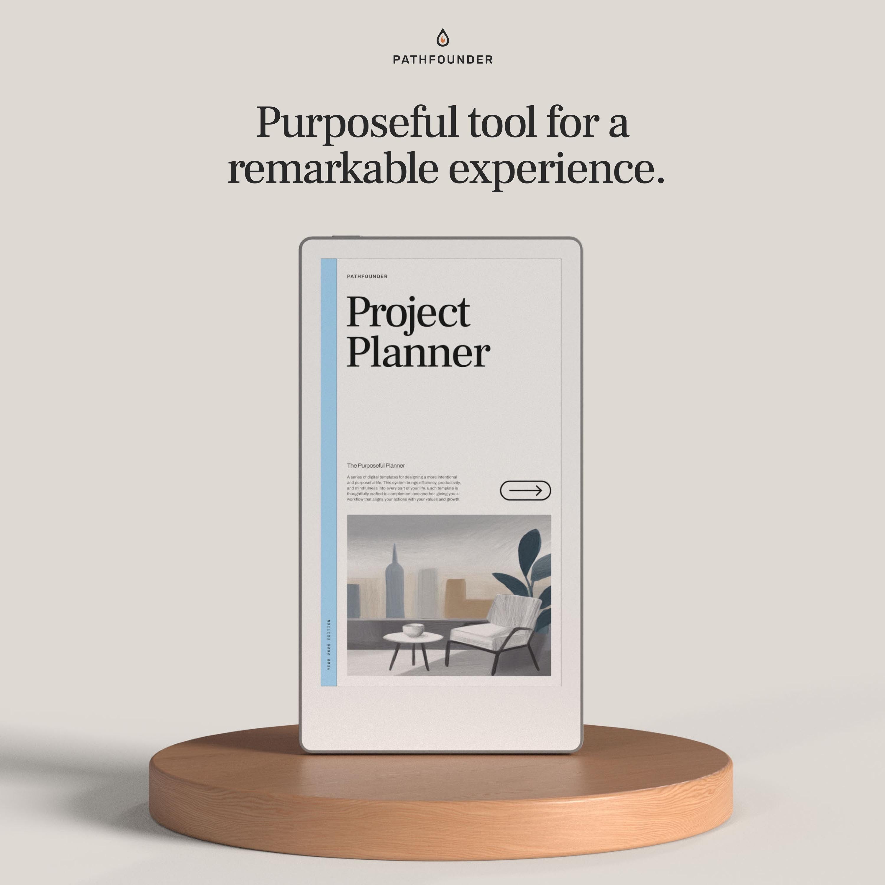 Project Planner for Remarkable Paper Pro Move | Hyperlinked Template ...