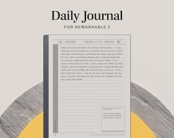 2026 Daily Journal for reMarkable 2 | Hyperlinked Digital Gratitude Journal with Reflection Prompts