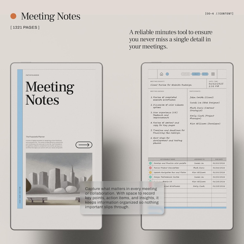 Productivity Bundle for Remarkable Paper Pro Move | 6-in-1 Digital ...