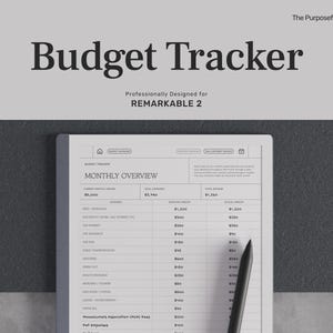 Budget-Tracker für reMarkable 2, Wochenbudget, Ausgaben-Tracker, Ersparnisse-Tracker, Bill-Tracker, Life-Tracker, den sinnvollen Planer
