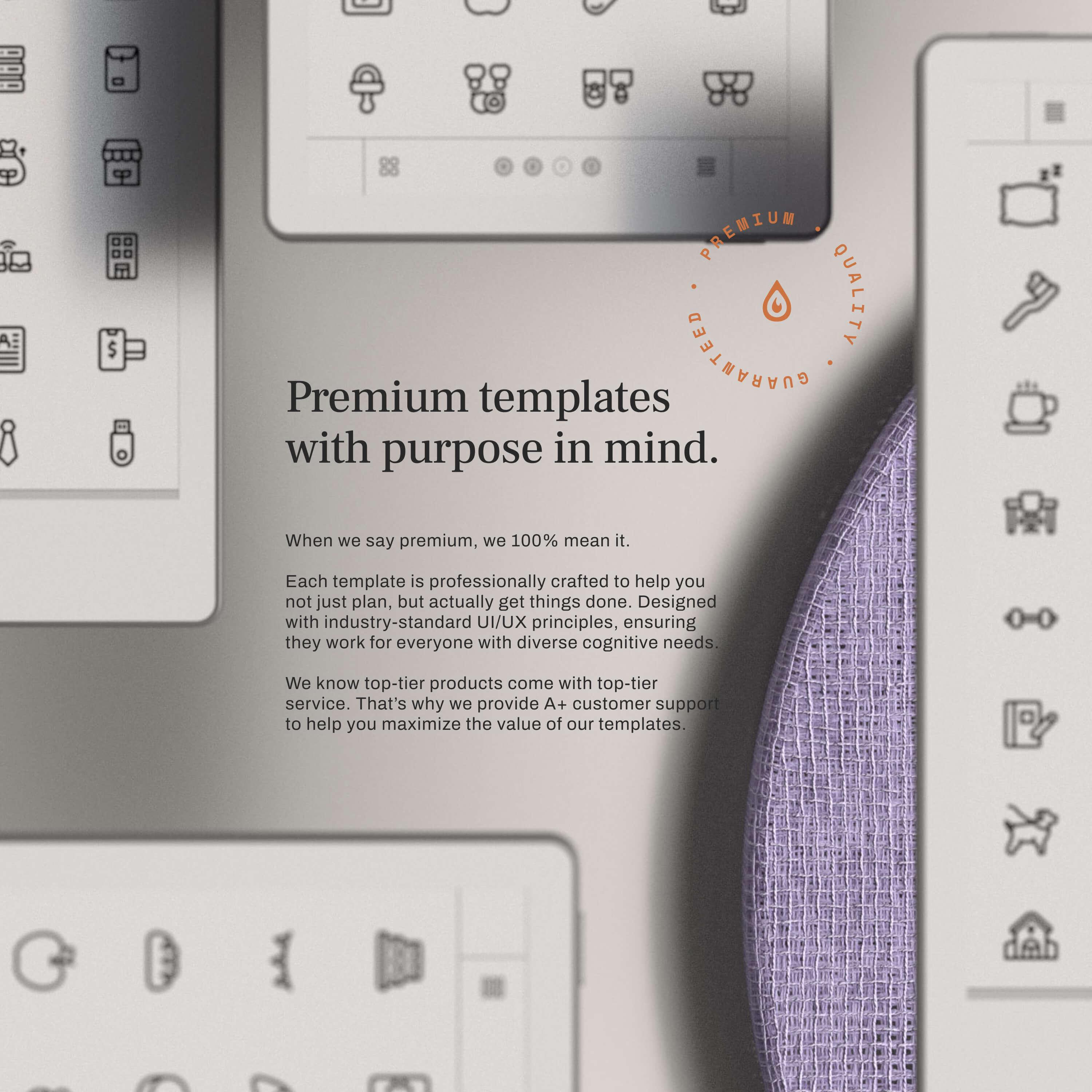 Remarkable Icon Files Sticker Pack for Remarkable Paper Pro Move | 128 Digital Icons for ...