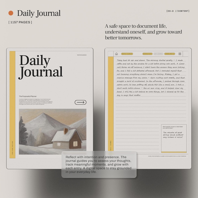 Productivity Bundle for reMarkable Paper Pro | 6-in-1 Digital Planner System with Daily Planner, Daily Journal, Digital Brain, and More bild 4