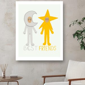 Digital &quot;Best Friends&quot; Art Print