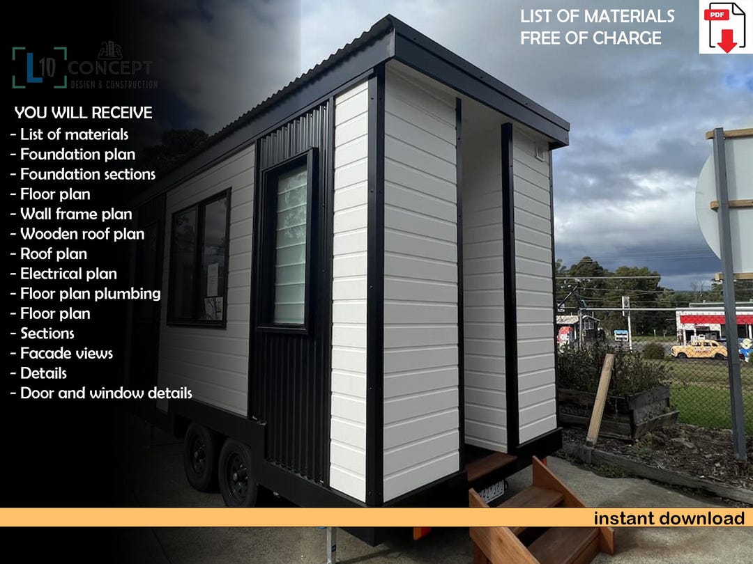 Modern Tiny House, Tiny House Plans, Cabin Plans, Small House Plans ...