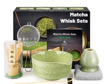 Personalized Matcha Tea Gift Set: Spa Box with Engraved Whisk & Spoon