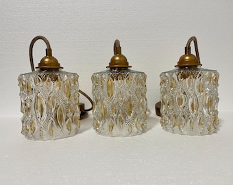 1 of 3 Vintage pendant lamps from 1960s, made in Yugoslavia.
