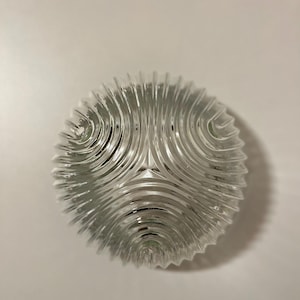 Vintage Mid Century Modern Glass Ceiling Light - Yugoslavia 1970s