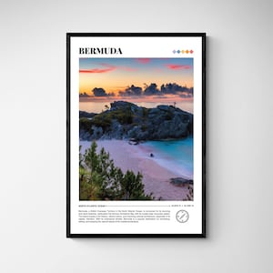 Bermuda Print, Bermuda Poster, Bermuda Foto, Bermuda Wandkunst, Bermuda Wanddekoration, Nord Atlantik, Horseshoe Bay Druck, echtes Foto