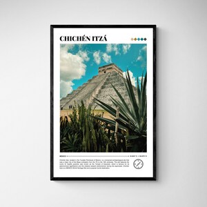 Chichén Itzá Print, Chichén Itzá Poster, Chichén Itzá Photo, Chichén Itzá Wall Art, Chichén Itzá Wall Decor, Temple of Kukulcán, Real Photo