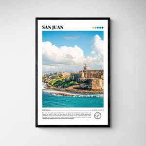 San Juan Print, San Juan Poster, San Juan Photo, San Juan Wall Art, San Juan Wall Decor, Puerto Rico, El Morro Castle, Caribbean, Real Photo