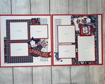 Legendary 12x12 Scrapbook Layout Page Kit - Etsy