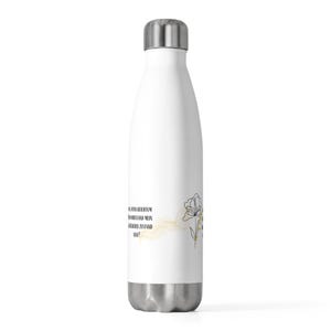 Stylish insulated drinking bottle for conscious alignment