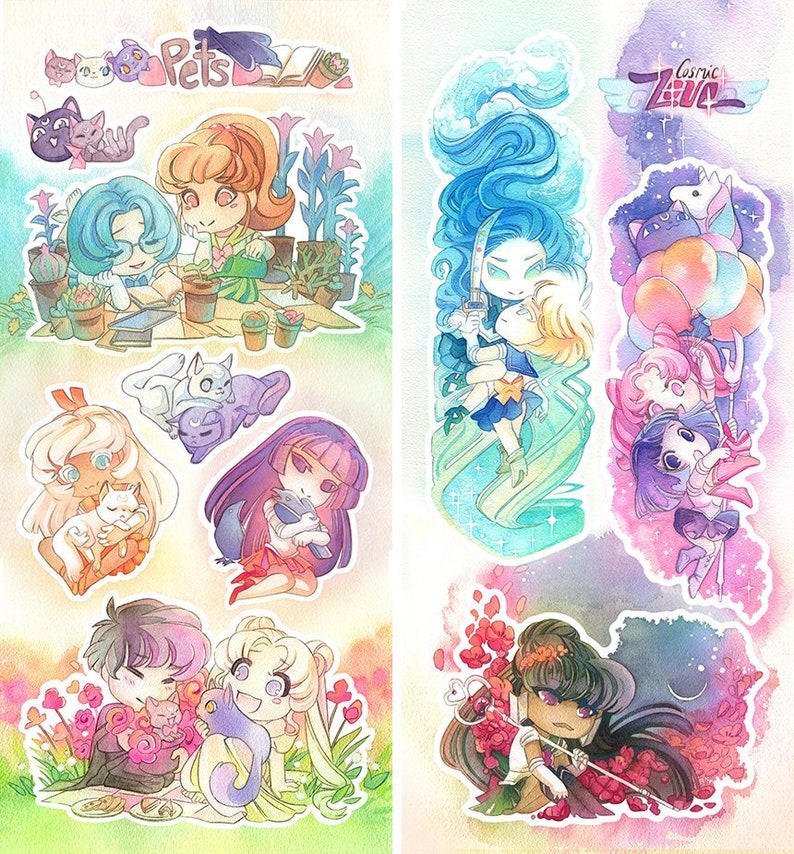Sailor Moon Poster Print Glossy /& Laminated Picture