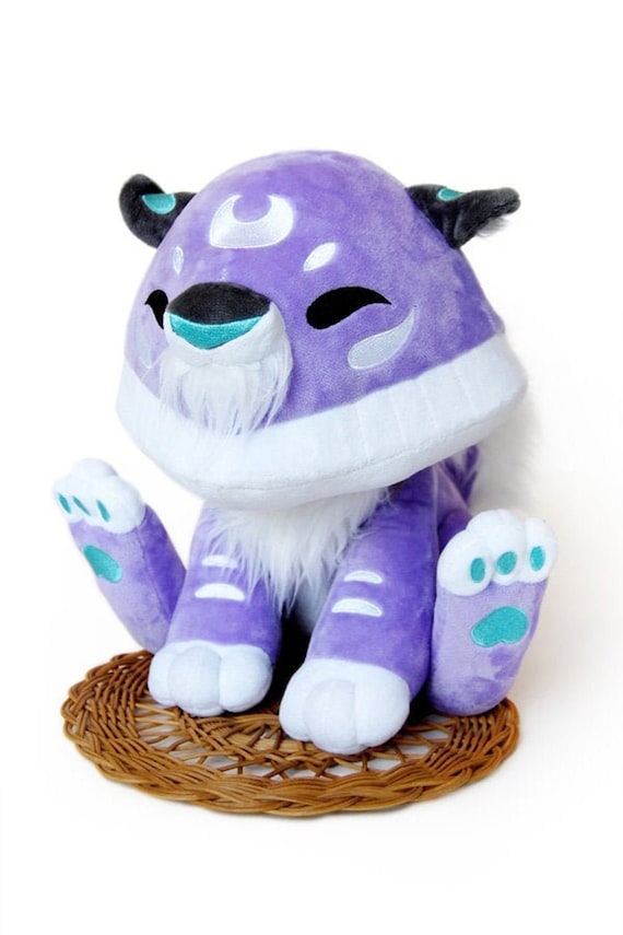 purple tiger stuffed animal