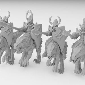 Dark Elf Cold One Knights Ilhadiel