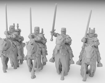 Bretonnian Questing Knights x5 Ilhadiel