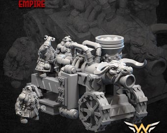 Enanos del Caos Demonio de Hierro Miniaturas del Ángel Blanco Cañón Infernal