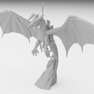 Dark Elf Black Dragon and Rider Ilhadiel