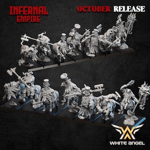 Chaos Dwarf Bull Centaurs White Angel Miniatures Infernal Centaurs