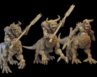 Ogros Dragón Ilhadiel Guerreros del Caos Hombres Bestia Manadas Bray