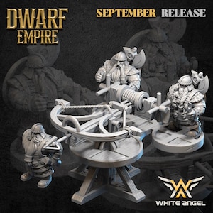 Dwarf Bolt Thrower White Angel Miniatures Dwarf Crossbow