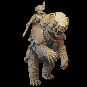 Noble on Bear Ilhadiel Empire Kislev Slavia Demigryph Demonic Mount