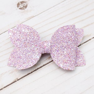 Lilac Glitter, Glitter Hair Bow, Infant Hair Bows, Toddler Bows, Spring Bows, Baby Bows, Glitter Bows, Baby Headband, Lavender Glitter, Bows