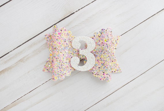 Birthday Glitter Bow, Hair Bows, Nylon Headband, Baby Bows, Baby Birthday, Birthday Girl, Toddler Hair Bows, Glitter Bows, Glitter Numbers