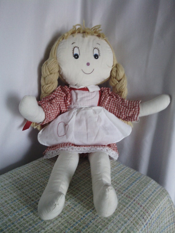 blonde raggedy ann doll