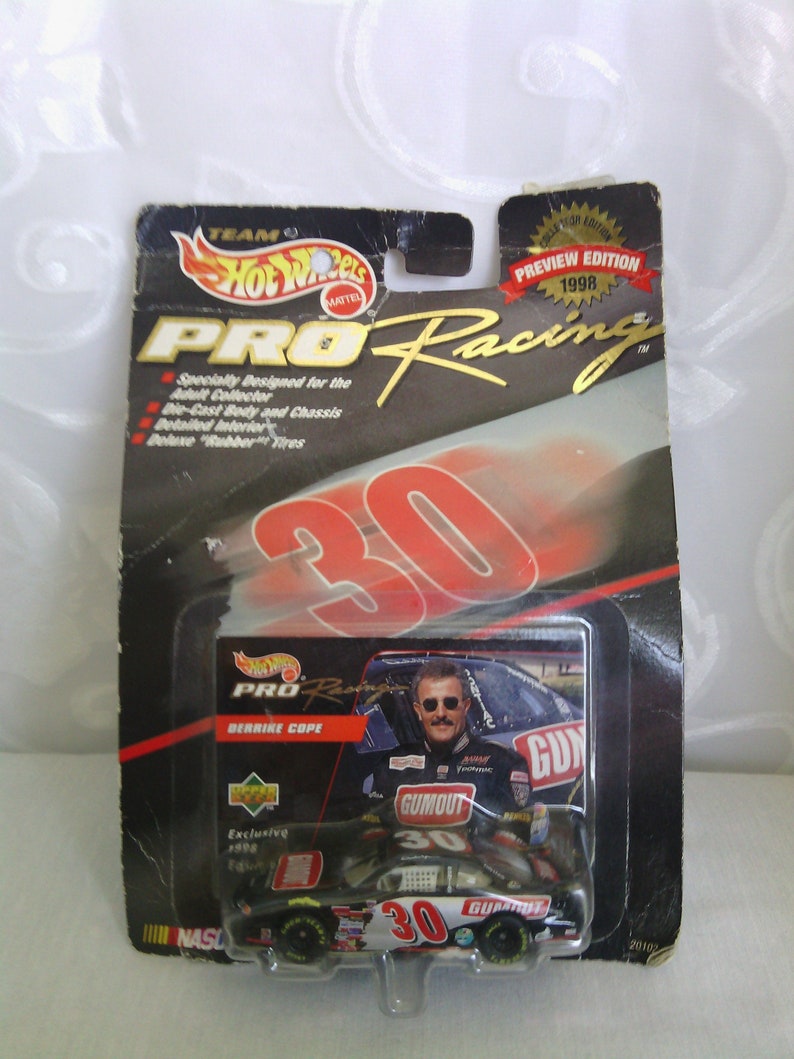 Mattel 1998 Team Hotwheels Under Nascar For The 50th Anniversary Hotwheels Pro Racing Derrike Cope