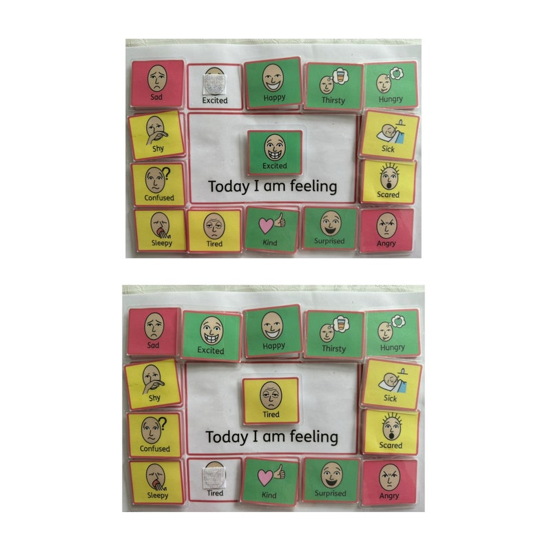Buy Feelings and Emotions Chart for Visual Learners, Toddlers, SEN ...