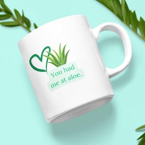 Sip & Succulent Coffee Mug - Aloe Vera Design for Plant Lovers