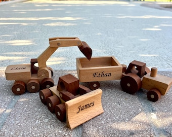 Coche de juguete de madera personalizado para niños, regalo de recuerdo para el primer cumpleaños, regalo de decoración para baby shower, coches con nombres, regalo personalizado para niños.