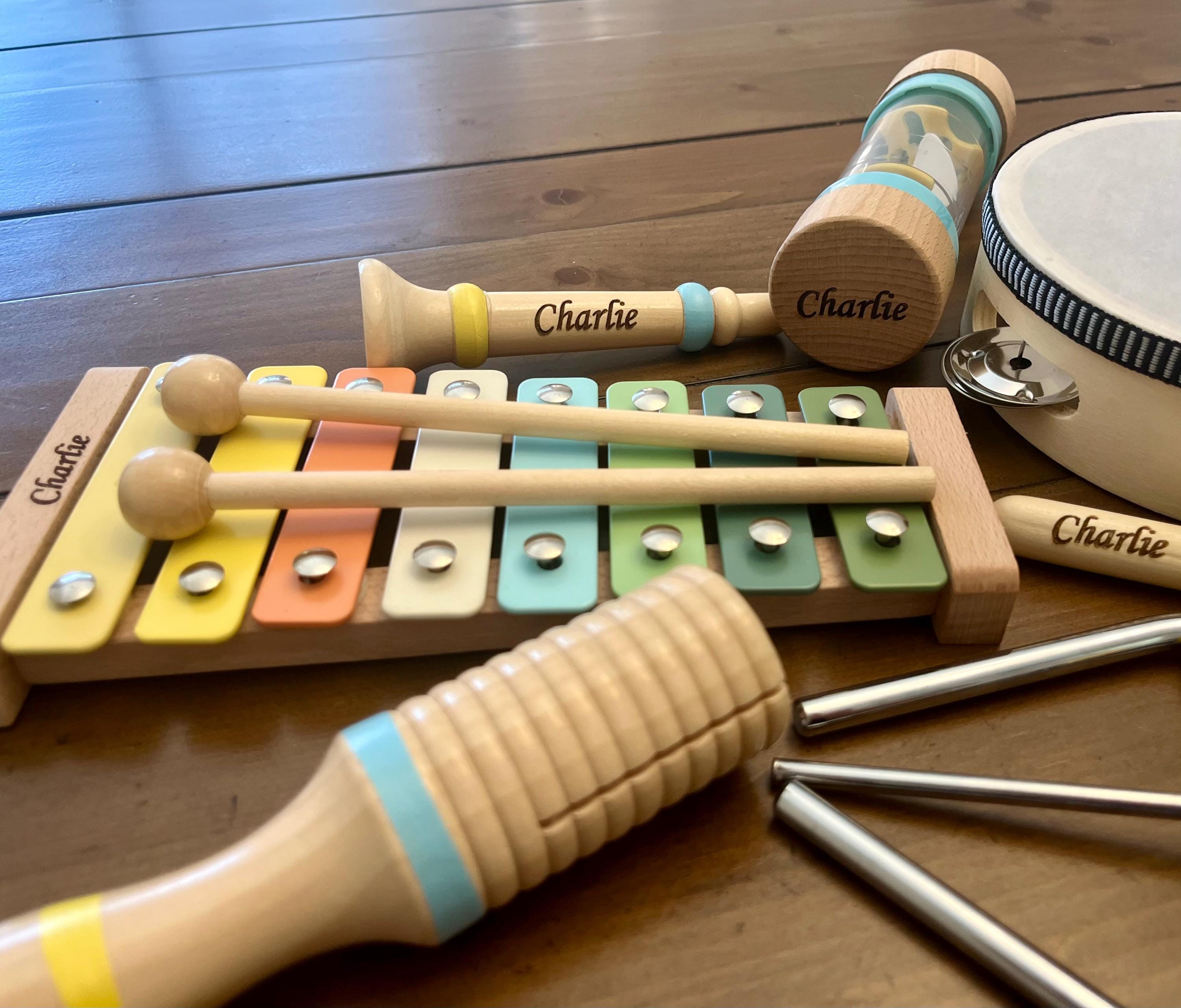 Personalized Wooden Musical Instruments for Toddlers, Montessori Wooden ...