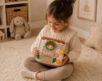 Personalized Quiet Book for Toddlers Montessori Busy Book Felt Activity Book First Birthday Gift Travel Toy Customized Learning Toy for Girl