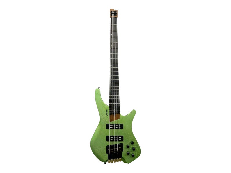 Bass Thing String Instrument Haze HB5 Emerald Headless 5-string Electric Bass – Snowflake Green ...