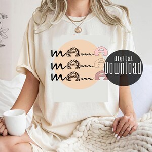 Mama motief, lettertype met Leoprint vorm PNG Mama Mummy T-shirt print cup ontwerp afdrukbaar mooi lettertype in Leo modern direct downloaden