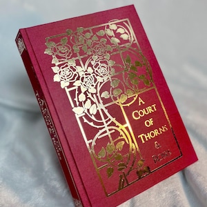 A Court of Thorns and Roses Rebound Book | ACOTAR Handmade Foil Hardcover Rebinding | ACOTAR Special Edition