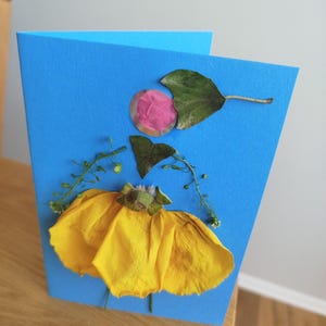 Carte avec des fleurs